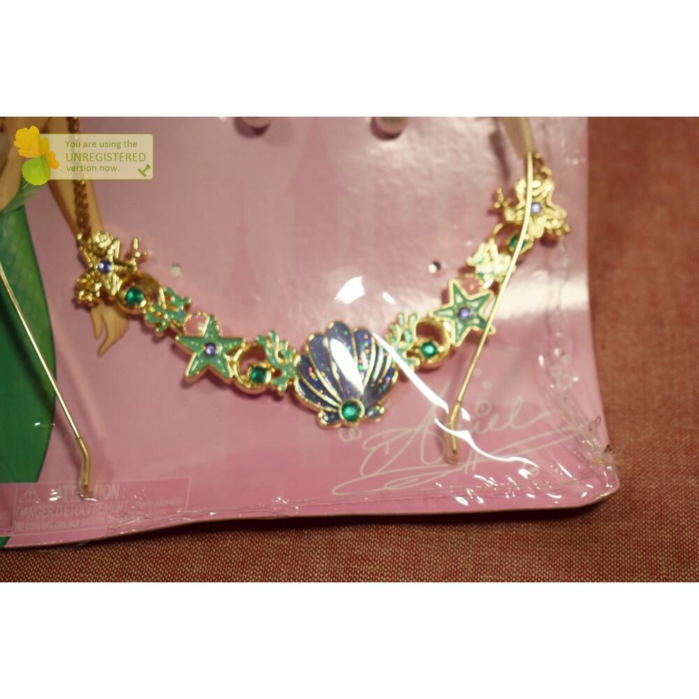 Disney Princess Ariel Jewelry Set Girls Costume Accessories - Picture 3 of 7